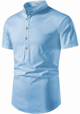 Mens Half Sleeve Casual Cotton Kurta